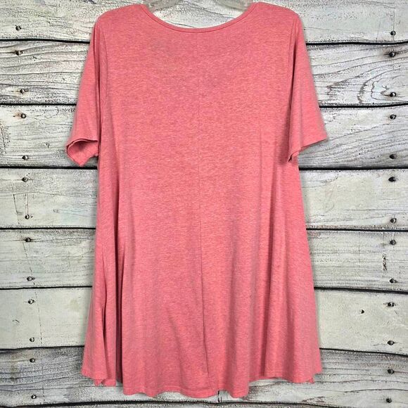 LuLaRoe Pink Swing Tunic Top Size L - Picture 5 of 8